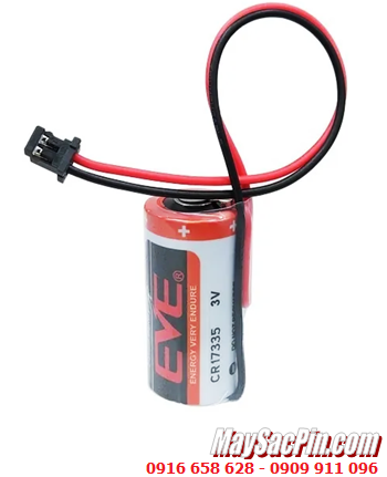 EVE CR17335 (Dây zắc đen) _Pin nuôi nguồn EVE CR17335 Lithium 3v 2/3A 1500mAh chính hãng